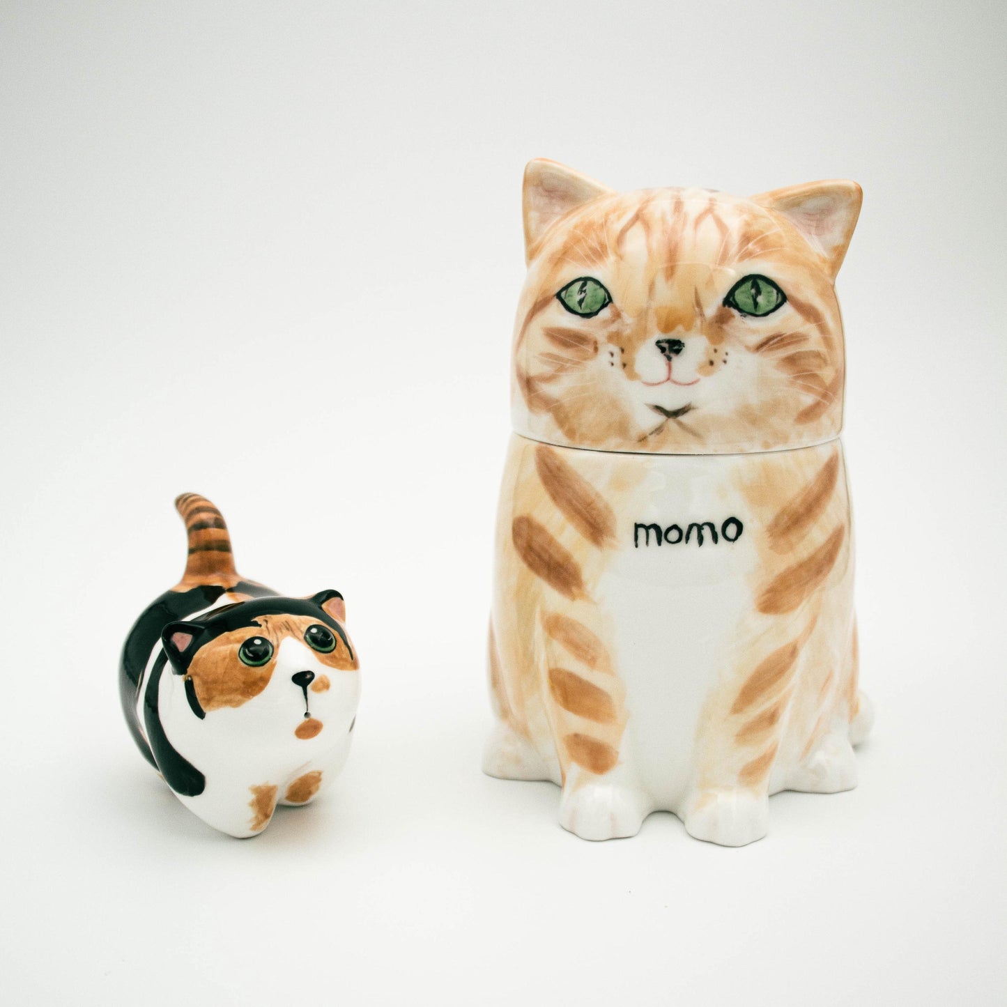 Personalized Pet Painting from Photo, Custom Mini Cat Sculpture, Cat Mom Gift, Made to Order Ceramic Pet Figurine Art